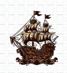 Antikes Piratenschiff